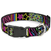 Plastic Clip Collar - Animal Skins & Stripes 2 Plastic Clip Collars Buckle-Down