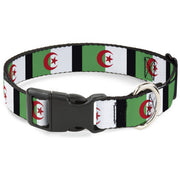 Plastic Clip Collar - Algeria Flags Plastic Clip Collars Buckle-Down