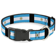 Plastic Clip Collar - Argentina Flags Plastic Clip Collars Buckle-Down