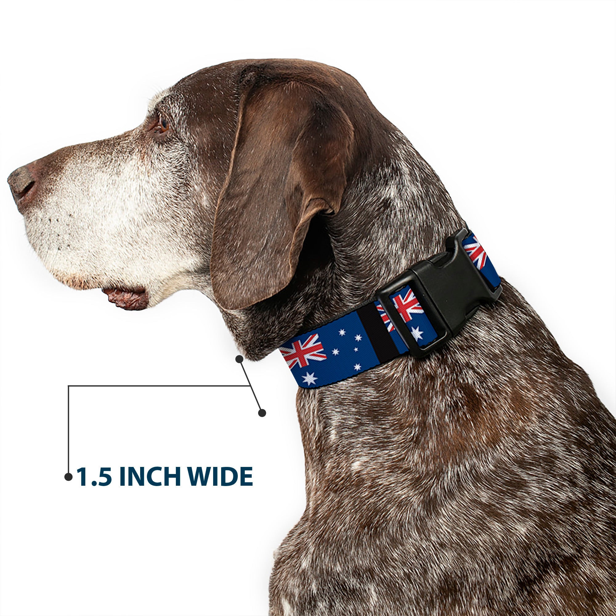 Plastic Clip Collar - Australia Flags Plastic Clip Collars Buckle-Down