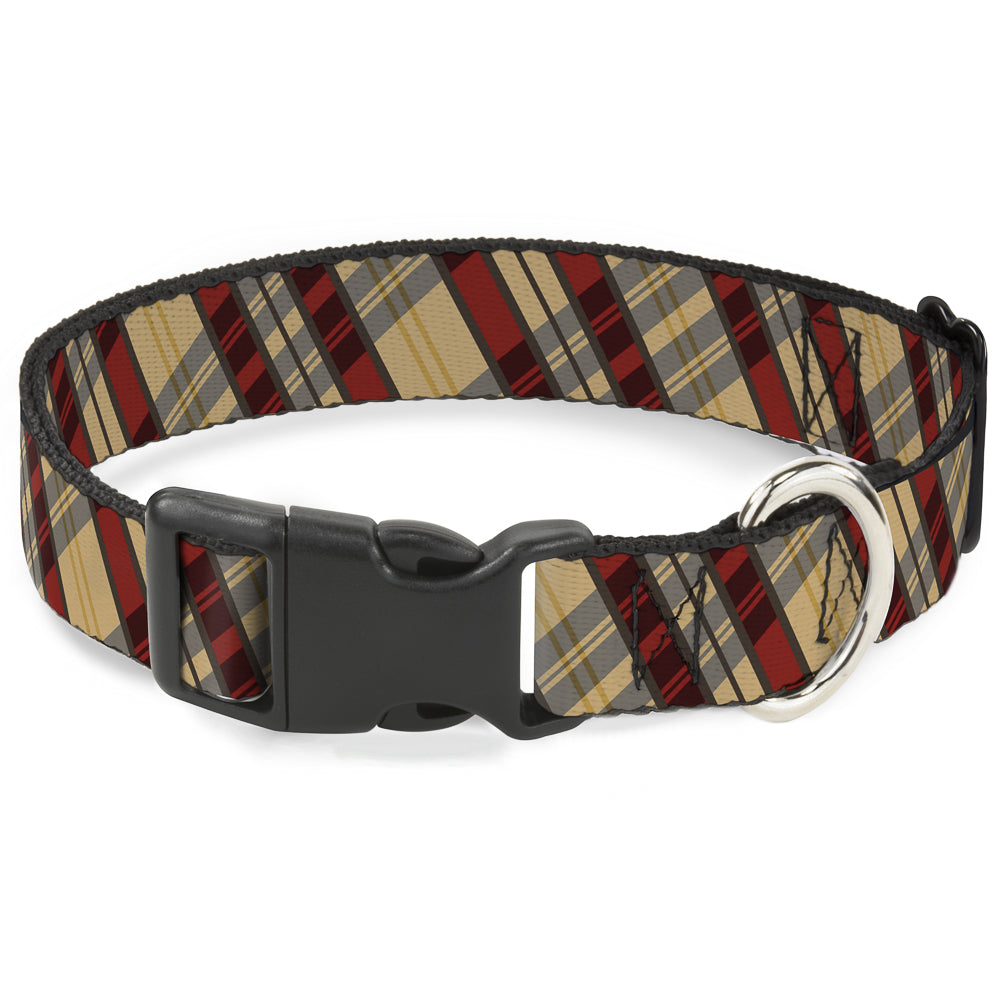 Plastic Clip Collar - Americana Plaid X Plastic Clip Collars Buckle-Down