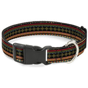 Plastic Clip Collar - Aztec5 Reds/Blues/Greens/Yellows Plastic Clip Collars Buckle-Down