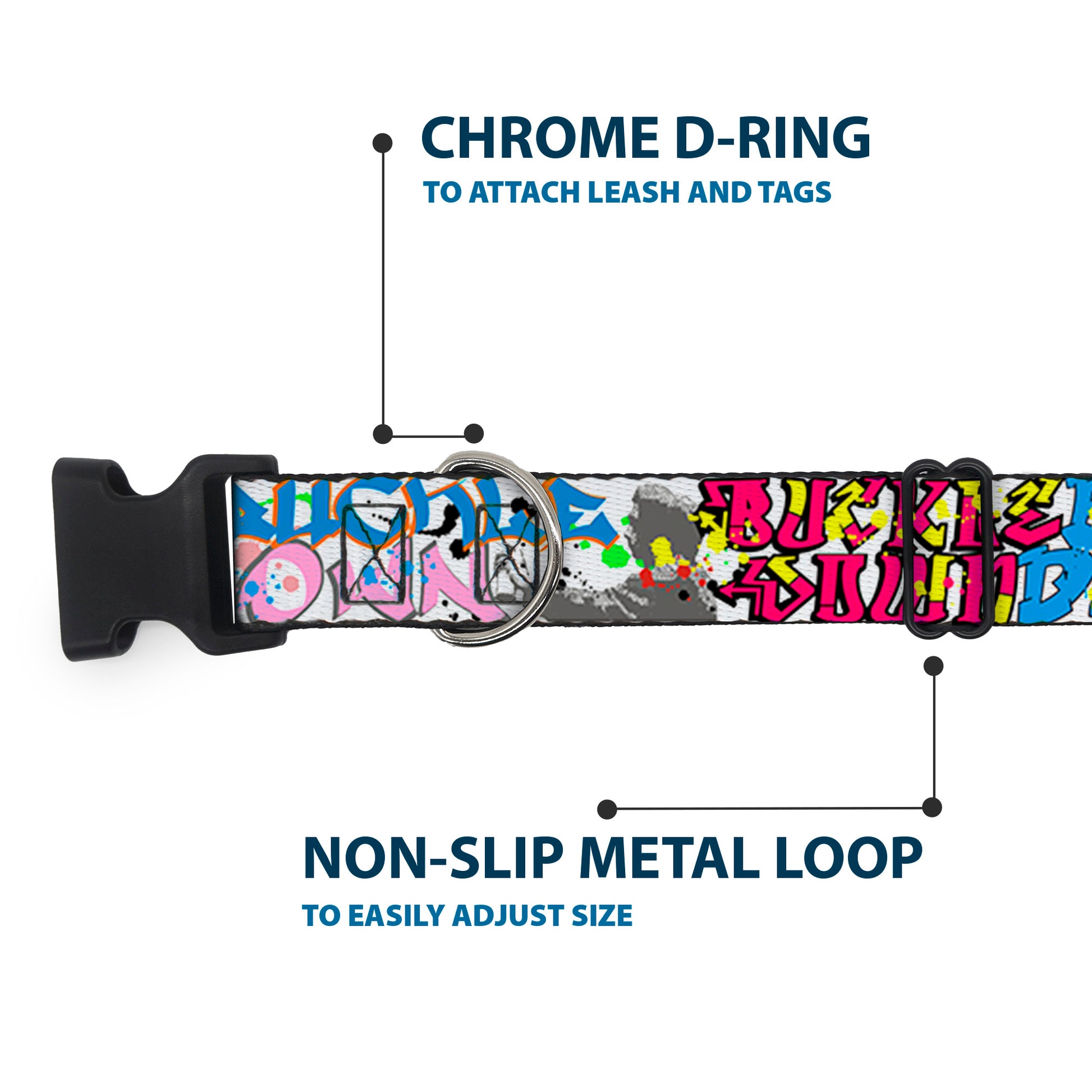 Plastic Clip Collar - BD Tag Plastic Clip Collars Buckle-Down