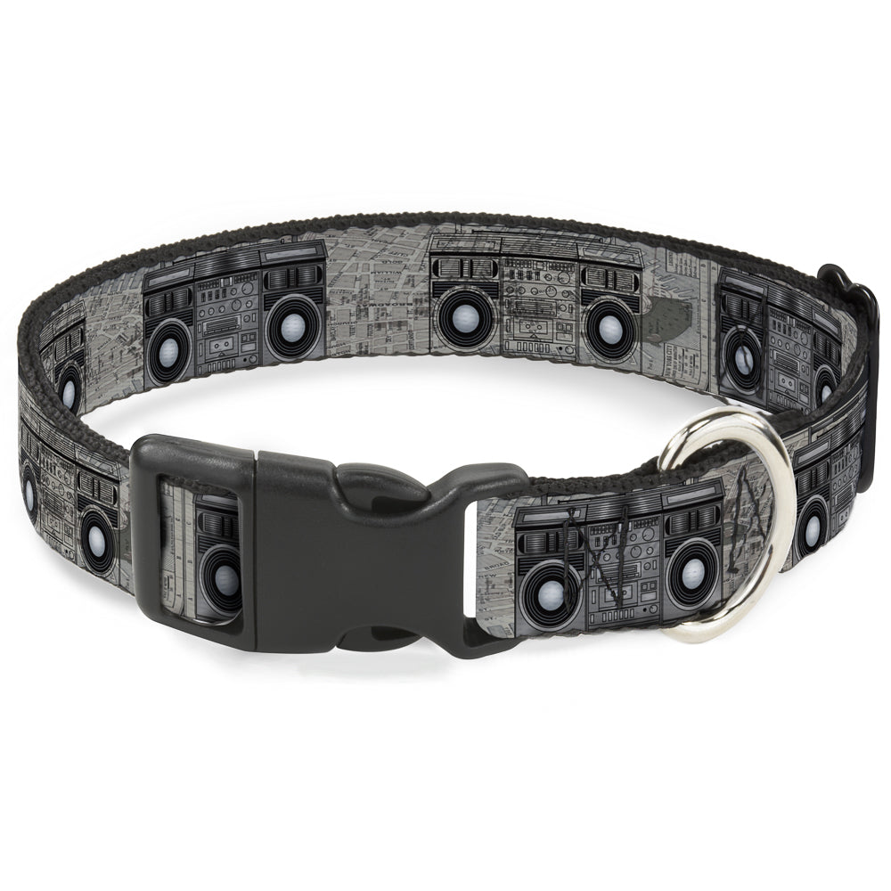 Plastic Clip Collar - Boombox Plastic Clip Collars Buckle-Down