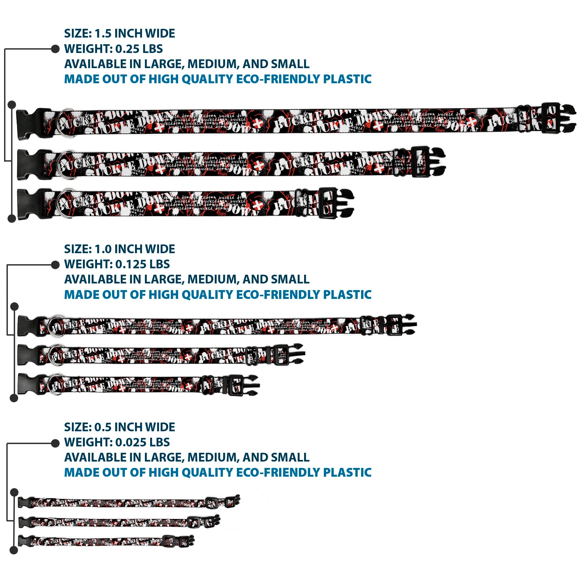 Plastic Clip Collar - BD Punk Plastic Clip Collars Buckle-Down