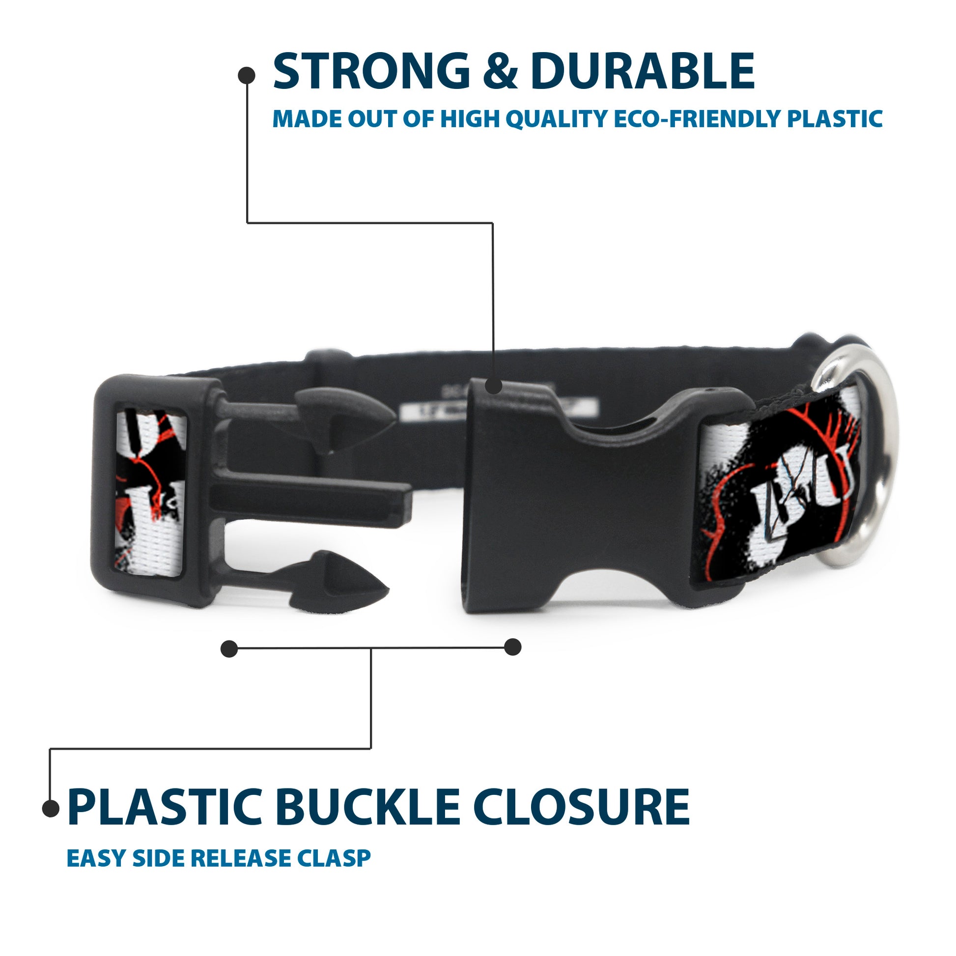 Plastic Clip Collar - BD Punk Plastic Clip Collars Buckle-Down