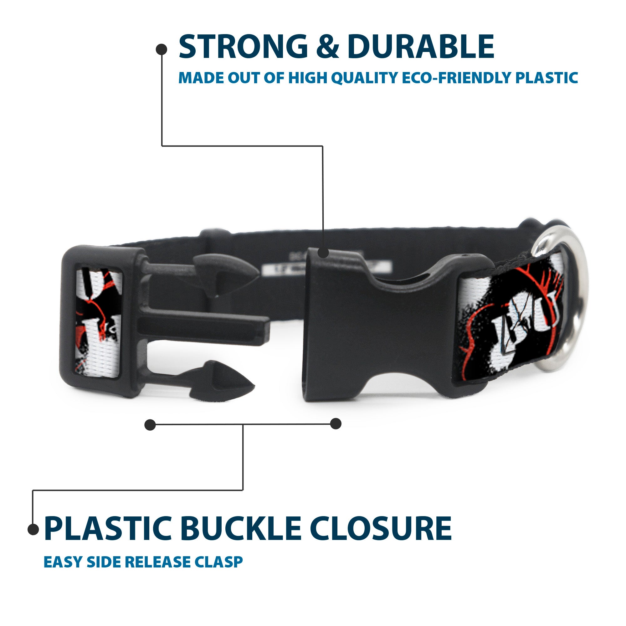 Plastic Clip Collar - BD Punk Plastic Clip Collars Buckle-Down