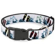 Plastic Clip Collar - Beach Flip Flops Plastic Clip Collars Buckle-Down