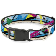 Plastic Clip Collar - Beach Scene 2 Plastic Clip Collars Buckle-Down