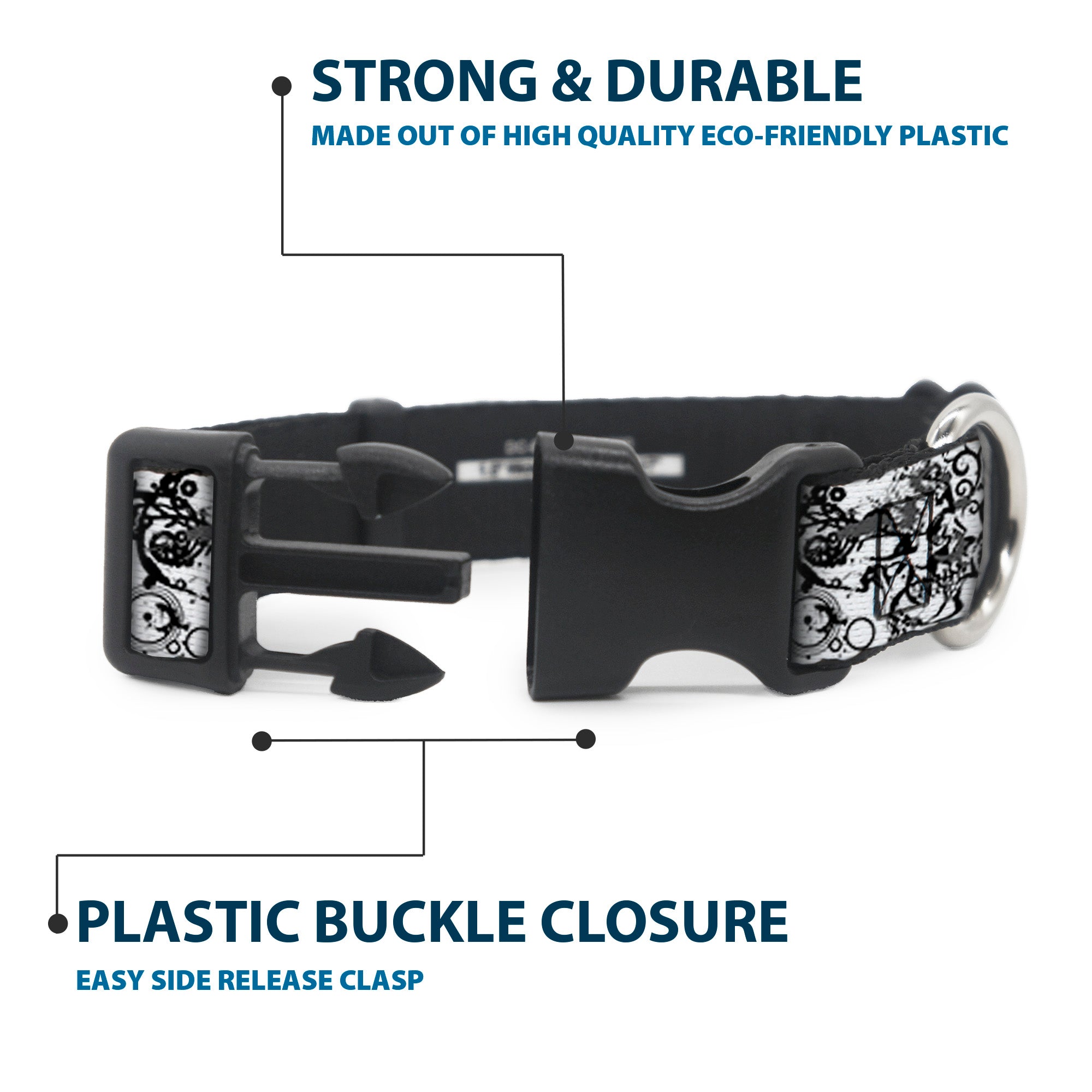 Plastic Clip Collar - BD Chaos Plastic Clip Collars Buckle-Down