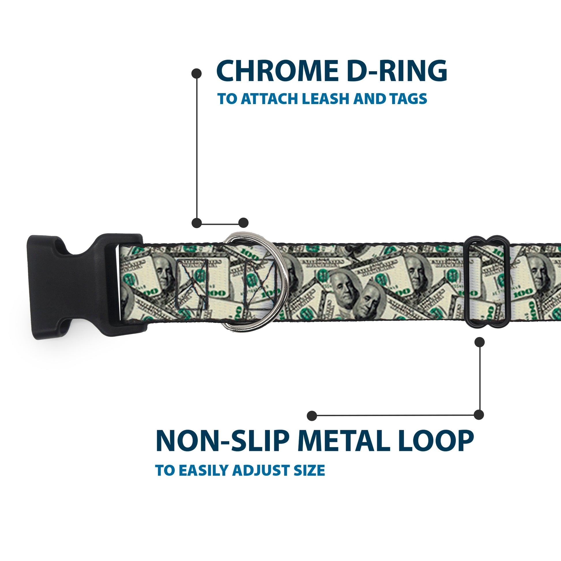 Plastic Clip Collar - Benjamins Plastic Clip Collars Buckle-Down