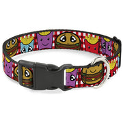 Plastic Clip Collar - Burger & Fries Cartoon Plastic Clip Collars Buckle-Down