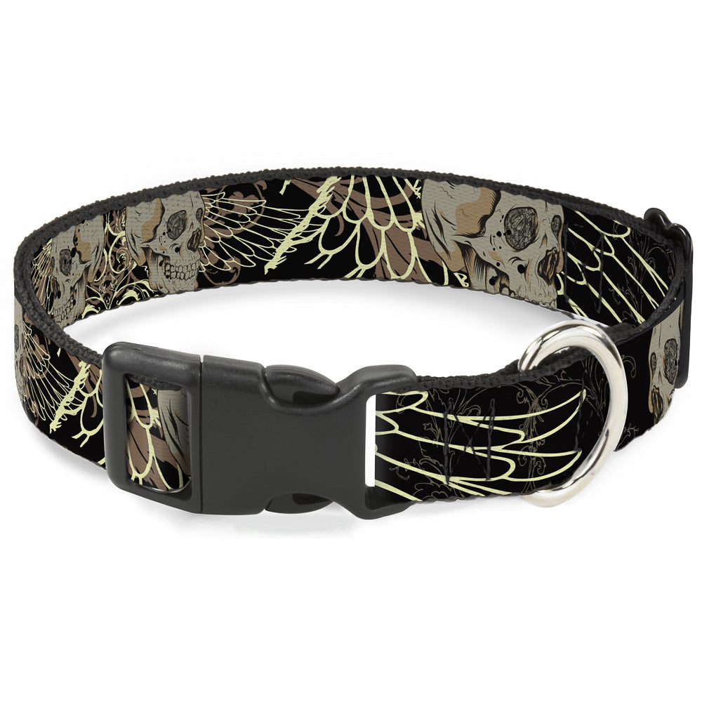 Plastic Clip Collar - BD Die Hard Skull 02 Plastic Clip Collars Buckle-Down