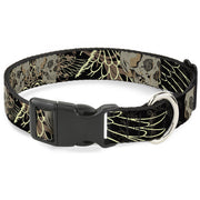 Plastic Clip Collar - BD Die Hard Skull 02 Plastic Clip Collars Buckle-Down