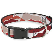 Plastic Clip Collar - Bacon CLOSE-UP Plastic Clip Collars Buckle-Down