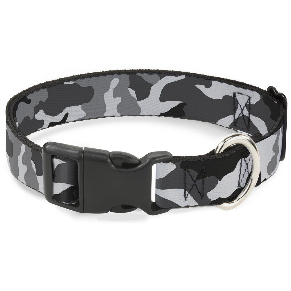 Plastic Clip Collar - Camo White Plastic Clip Collars Buckle-Down