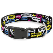 Buckle-Down Plastic Buckle Dog Collar - Crap Bubbles Plastic Clip Collars Buckle-Down