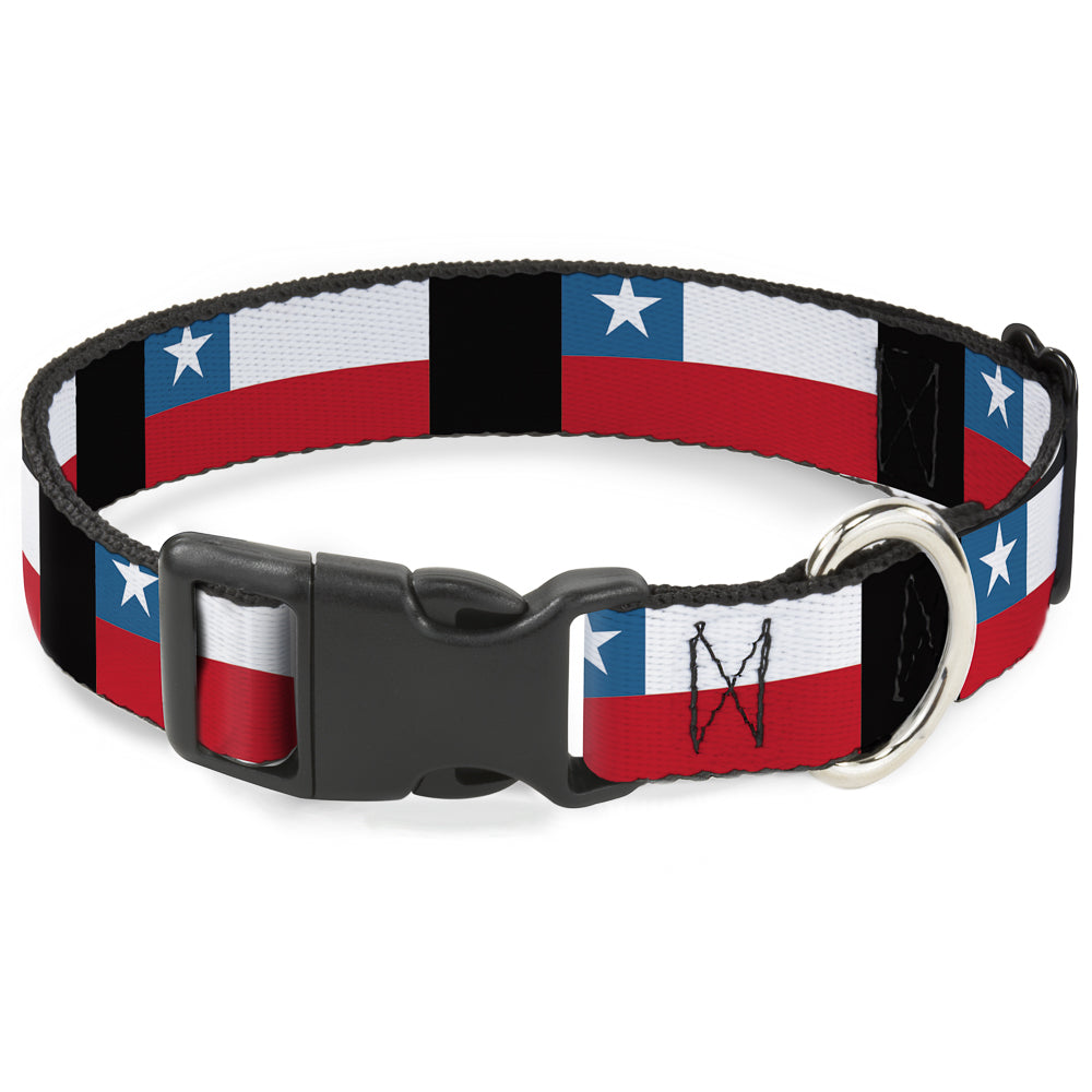 Plastic Clip Collar - Chile Flags Plastic Clip Collars Buckle-Down