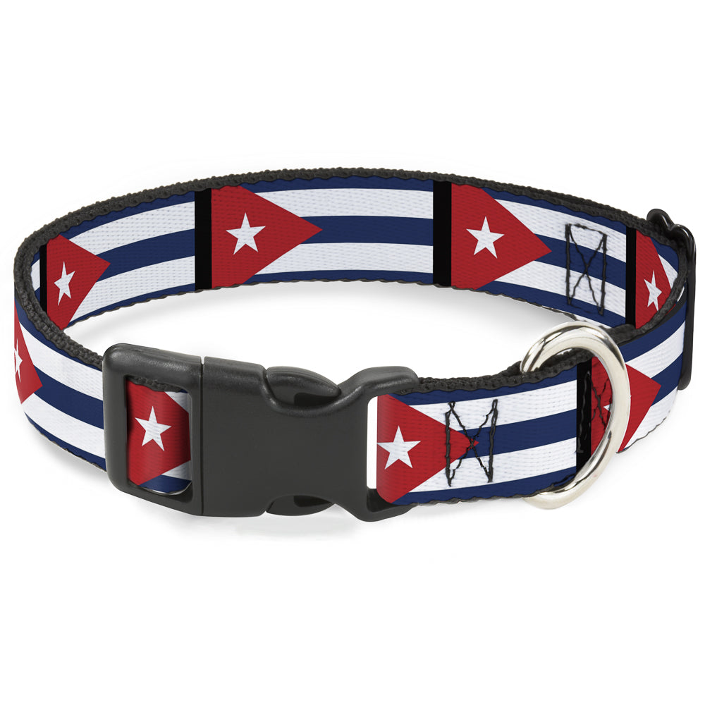 Plastic Clip Collar - Cuba Flags Plastic Clip Collars Buckle-Down