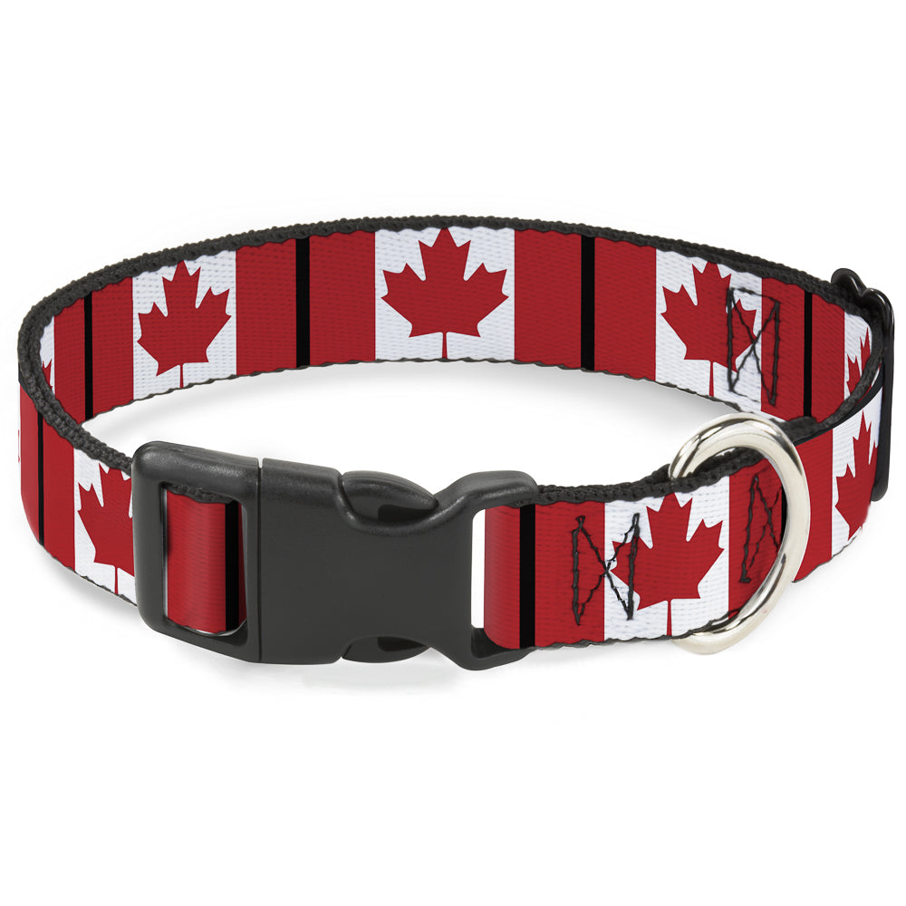 Plastic Clip Collar - Canada Flags Plastic Clip Collars Buckle-Down