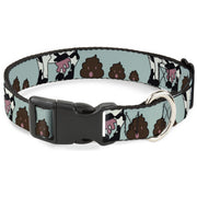 Plastic Clip Collar - Cow Poops Color Plastic Clip Collars Buckle-Down