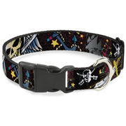Plastic Clip Collar - Dead Men Tell No Tales Black Plastic Clip Collars Buckle-Down