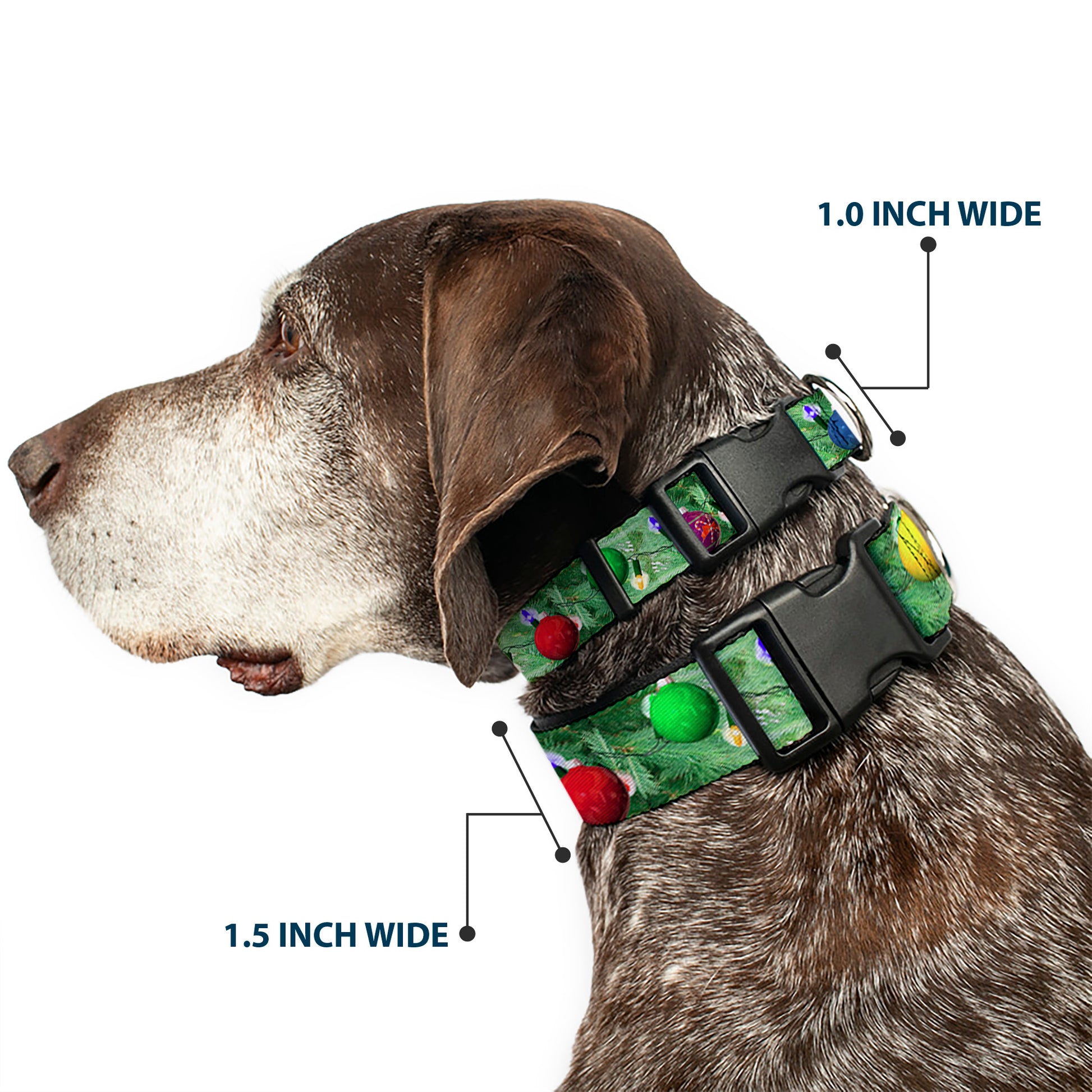 Plastic Clip Collar - Decorated Tree Plastic Clip Collars Buckle-Down