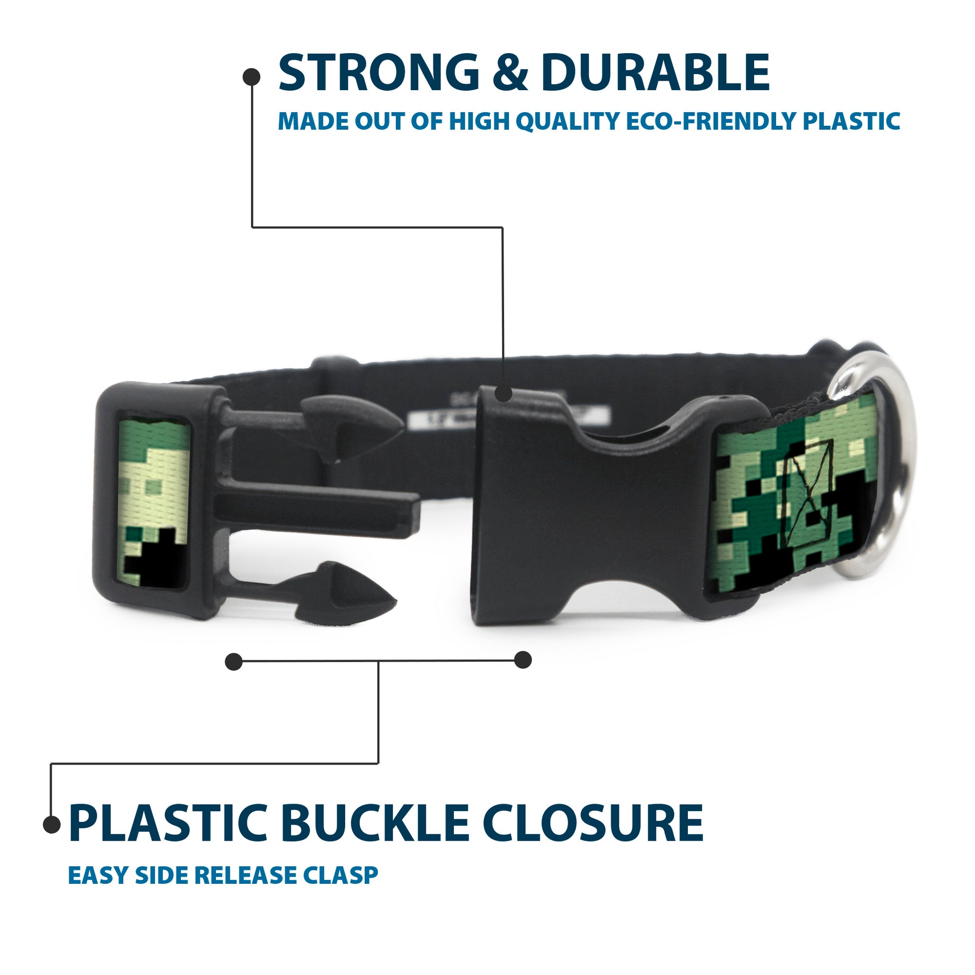 Plastic Clip Collar - Digital Camo Plastic Clip Collars Buckle-Down