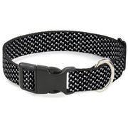 Plastic Clip Collar - Dog Bone Black/White Plastic Clip Collars Buckle-Down
