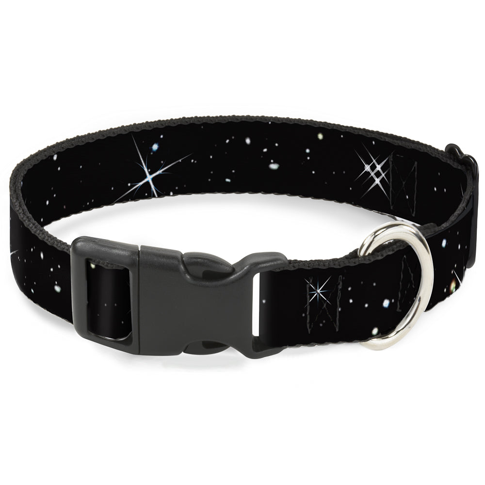 Plastic Clip Collar - Deep Space Black/White Plastic Clip Collars Buckle-Down