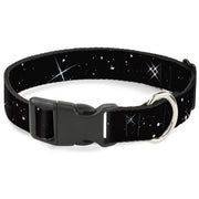 Plastic Clip Collar - Deep Space Black/White Plastic Clip Collars Buckle-Down