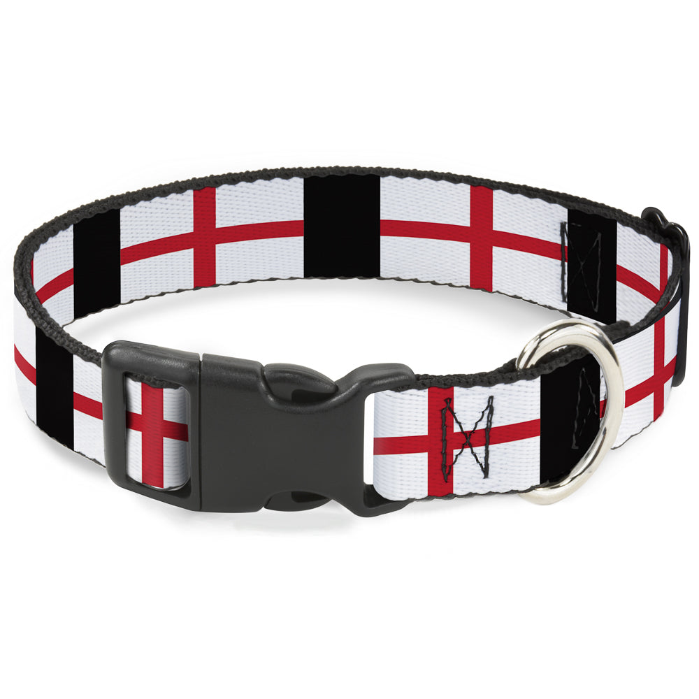 Plastic Clip Collar - England Flags Plastic Clip Collars Buckle-Down