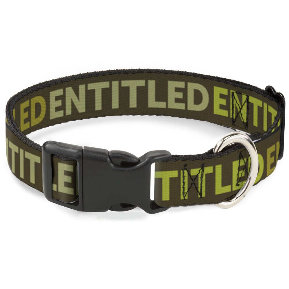 Plastic Clip Collar - ENTITLED Tonal Greens Plastic Clip Collars Buckle-Down