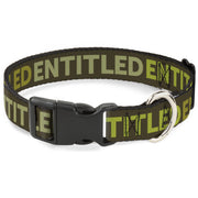 Plastic Clip Collar - ENTITLED Tonal Greens Plastic Clip Collars Buckle-Down