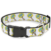 Plastic Clip Collar - Fist Pump White/Yellow Plastic Clip Collars Buckle-Down