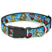 Plastic Clip Collar - Fruit Cartoon2 Plastic Clip Collars Buckle-Down