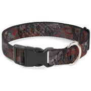 Plastic Clip Collar - Gothic 6 Plastic Clip Collars Buckle-Down