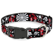 Buckle-Down Plastic Buckle Dog Collar - Graffiti Women's Plastic Clip Collars Buckle-Down