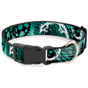 Plastic Clip Collar - Grunge Gears Green Plastic Clip Collars Buckle-Down