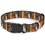Plastic Clip Collar - Geisha Distressed Repeat Plastic Clip Collars Buckle-Down