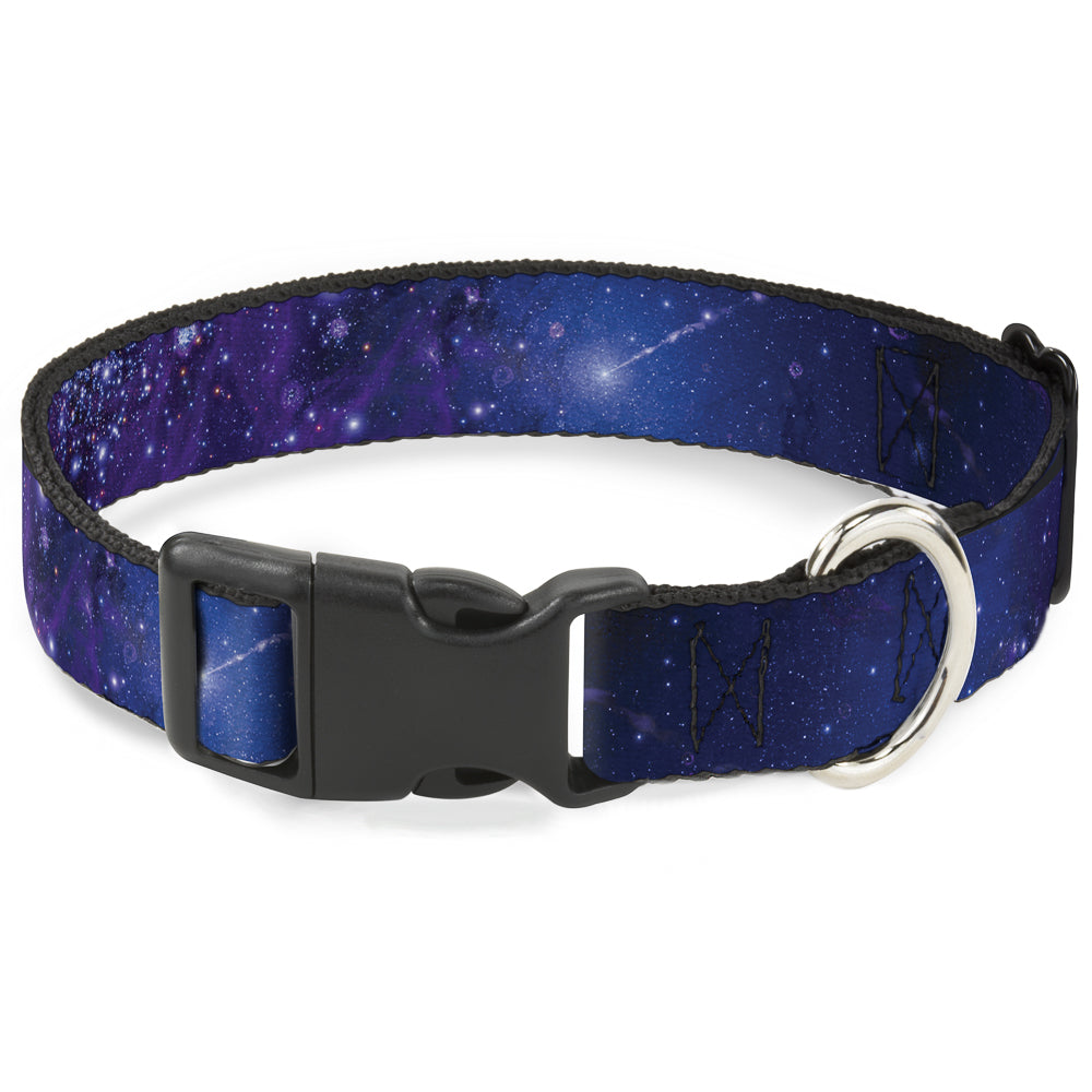 Plastic Clip Collar - Galaxy Blues/Purples Plastic Clip Collars Buckle-Down