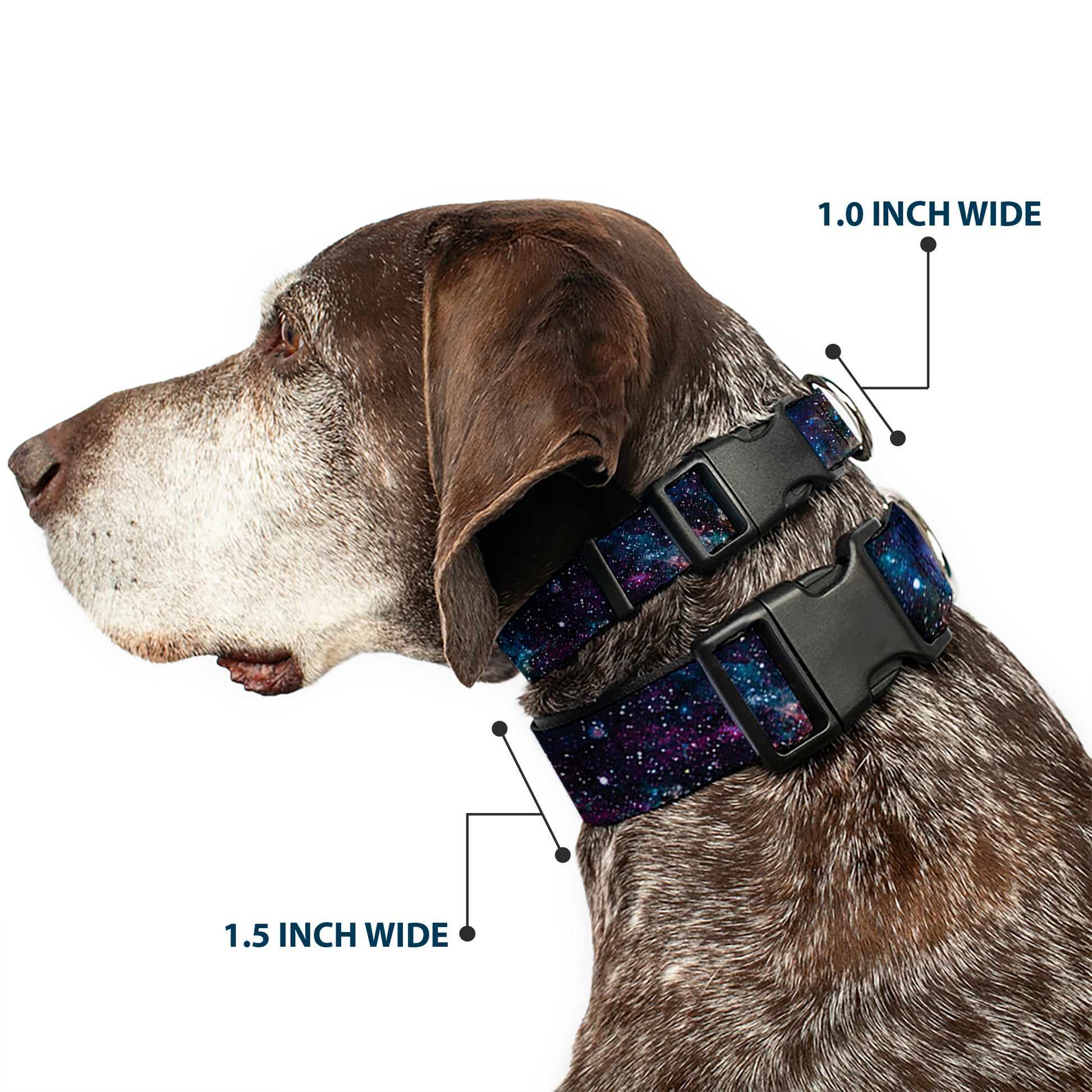 Plastic Clip Collar - Galaxy Collage Plastic Clip Collars Buckle-Down