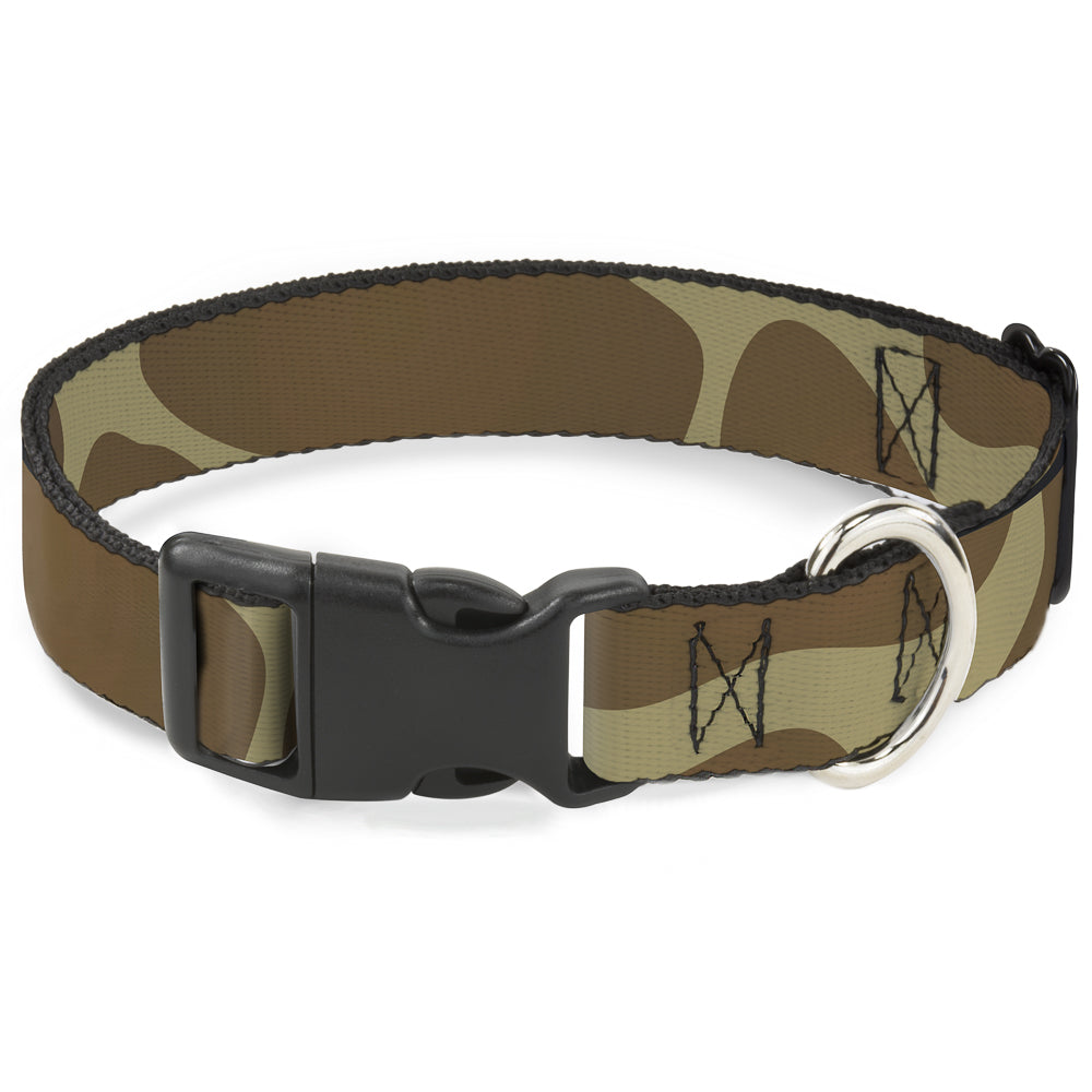 Plastic Clip Collar - Giraffe Spots Tan/Brown Plastic Clip Collars Buckle-Down