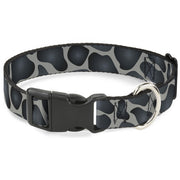 Plastic Clip Collar - Giraffe Spots Gray/Charcoal Plastic Clip Collars Buckle-Down