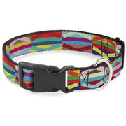 Plastic Clip Collar - Geometric10 Multi Color Plastic Clip Collars Buckle-Down