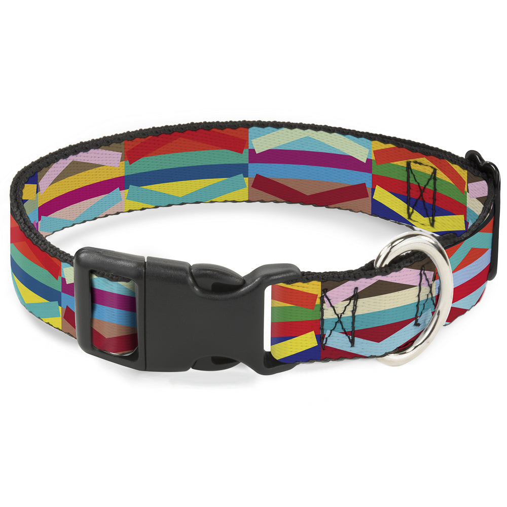 Plastic Clip Collar - Geometric10 Multi Color Plastic Clip Collars Buckle-Down
