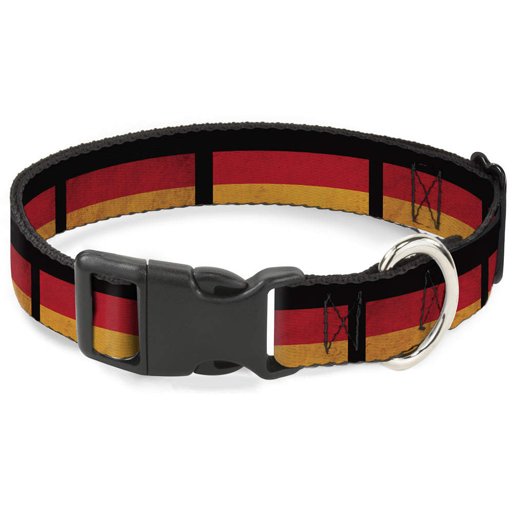 Plastic Clip Collar - German Flag Distressed Plastic Clip Collars Buckle-Down