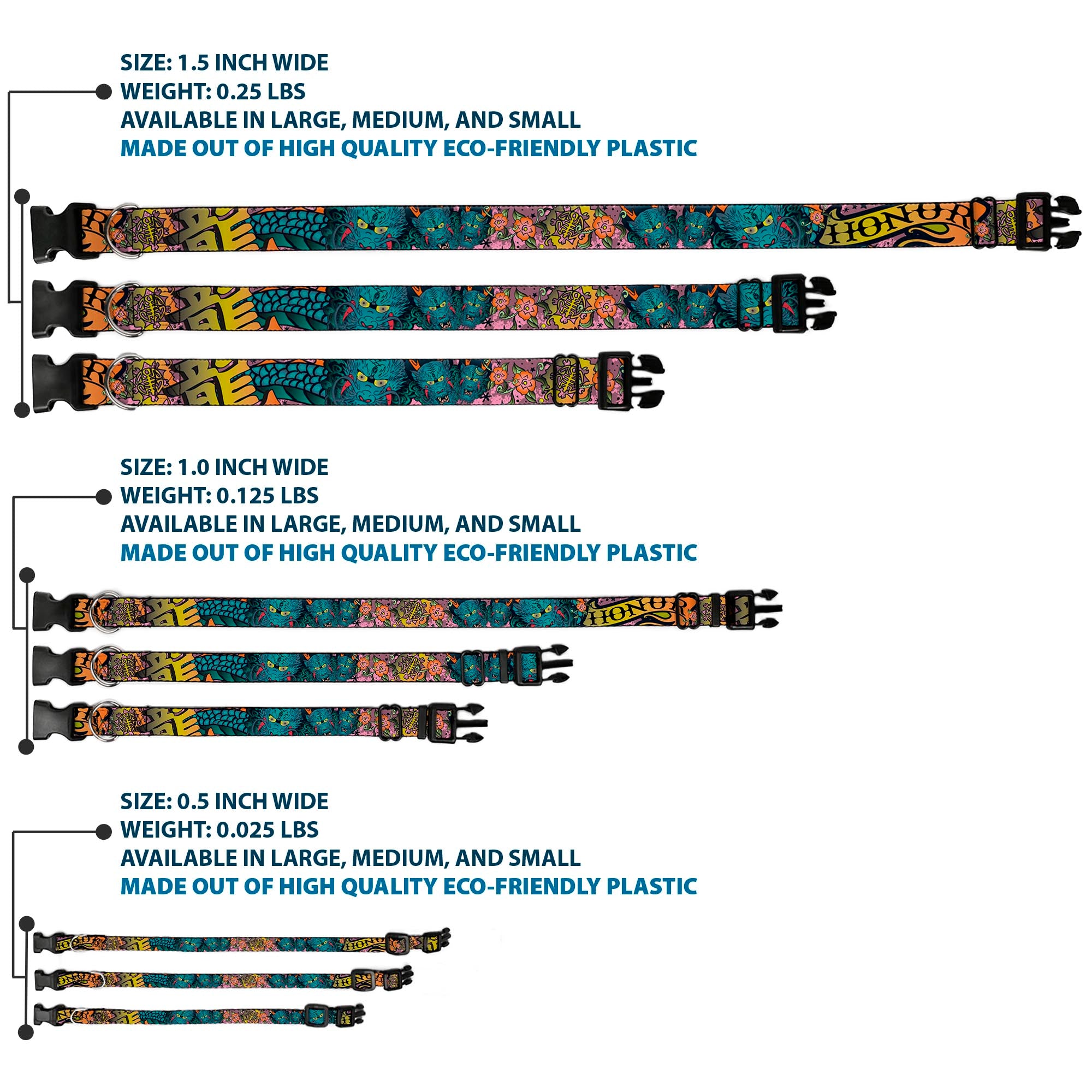 Plastic Clip Collar - Honor Pink Plastic Clip Collars Buckle-Down