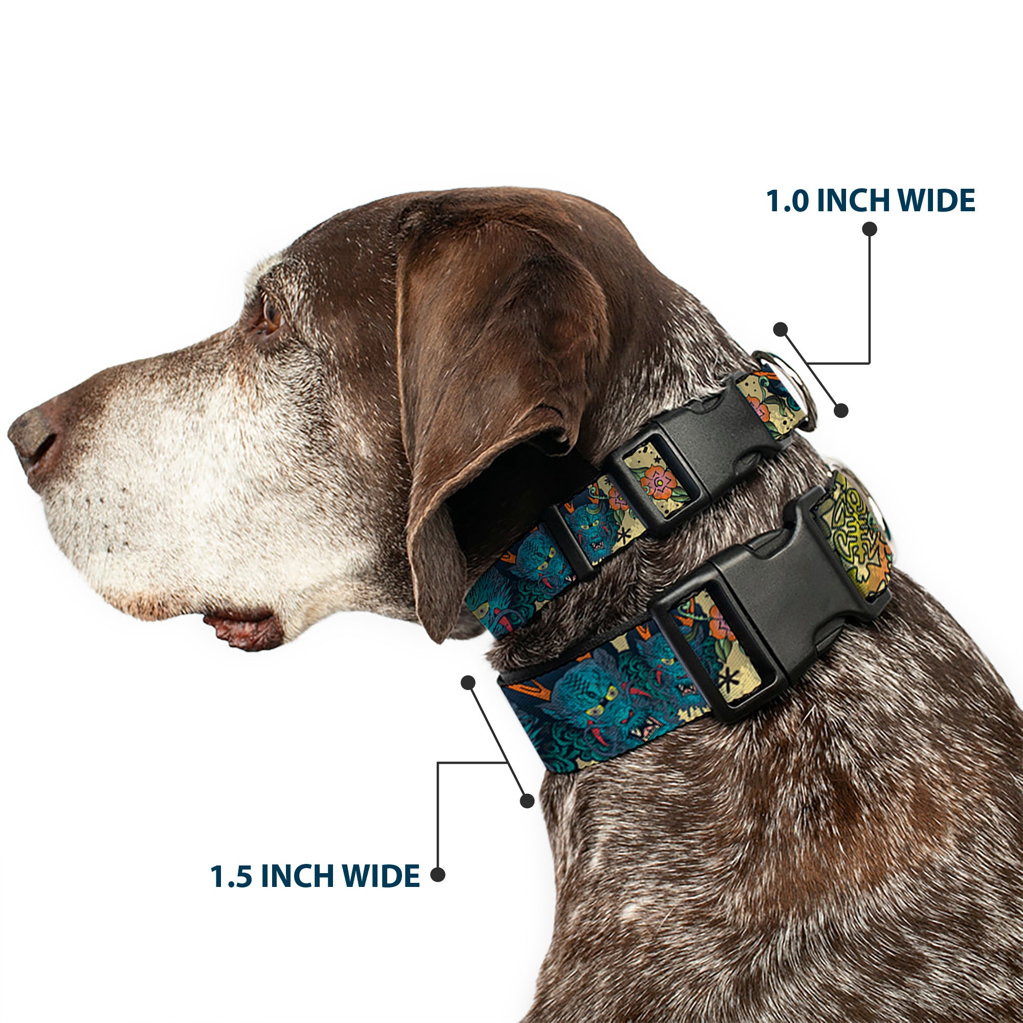 Plastic Clip Collar - Honor CLOSE-UP Tan Plastic Clip Collars Buckle-Down