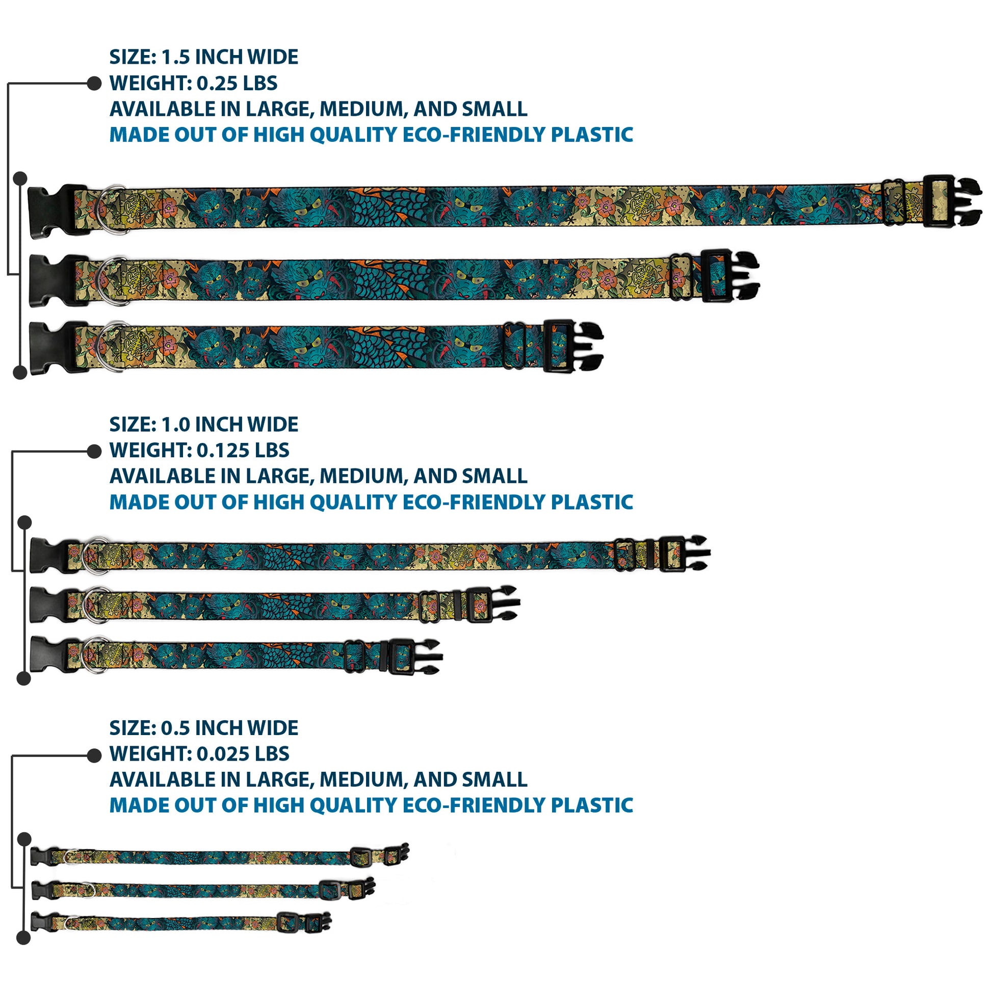 Plastic Clip Collar - Honor CLOSE-UP Tan Plastic Clip Collars Buckle-Down